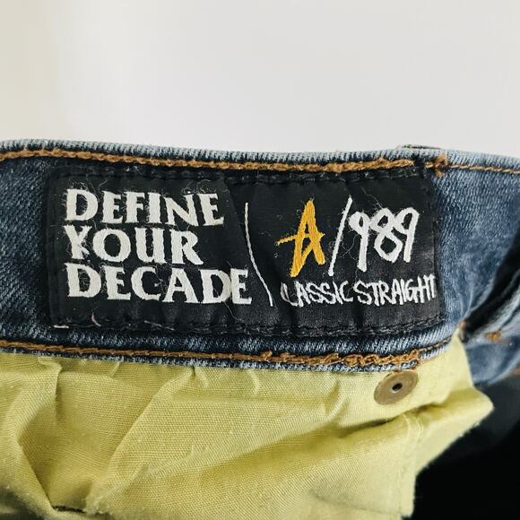 🍒‎ Altamont Feliz Denim A 989 Classic Straight Jeans Y2K Skater Size 28 Dark - Picture 6 of 9